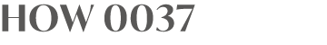 HOW 0037