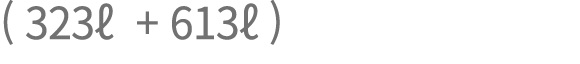 ( 323  + 613  )