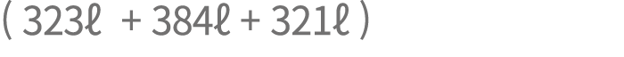 ( 323  + 384  + 321  )