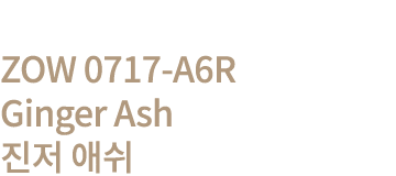 ZOW 0717-A6R Ginger Ash      