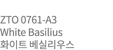 ZTO 0761-A3  White Basilius          